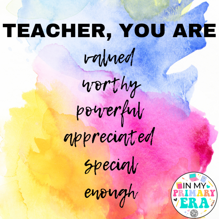 Dear Teacher, You are Enough!